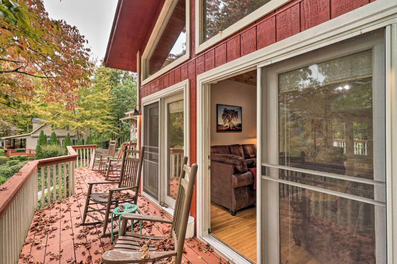 Rustic Red Cabin With Deck In Maggie Valley Club! Eksteriør bilde