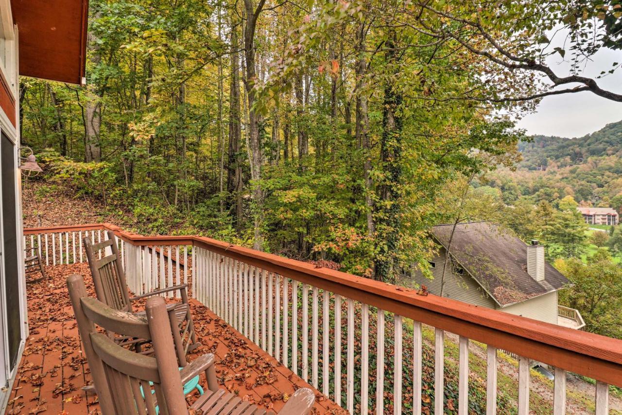 Rustic Red Cabin With Deck In Maggie Valley Club! Eksteriør bilde